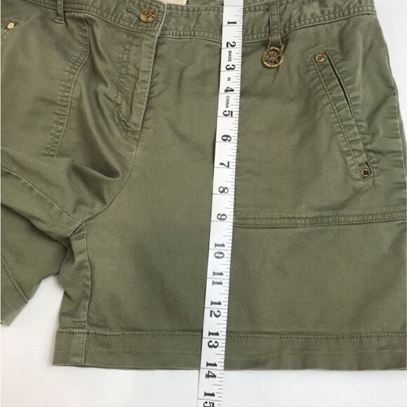 MICHAEL Michael Kors Green Khaki Shorts Size 12 - Picture 7 of 8